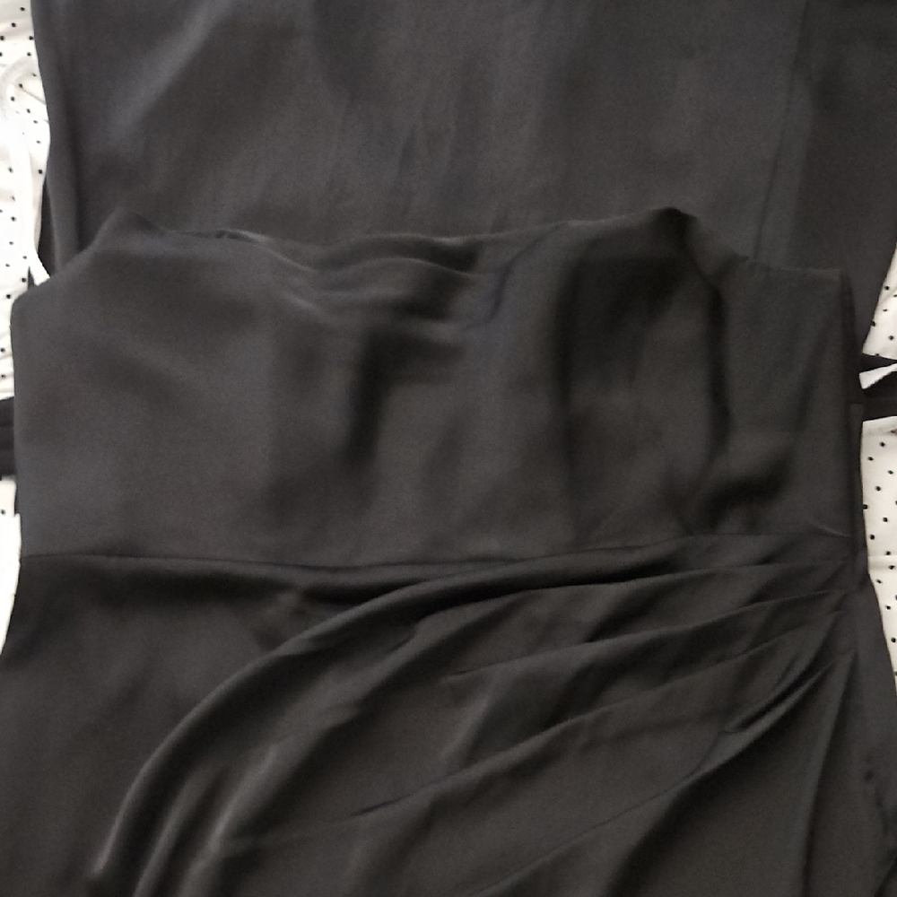 *NWT* Azazie x Kendall + Kylie Black Asymmetrical Ruched Slip Dress- 16